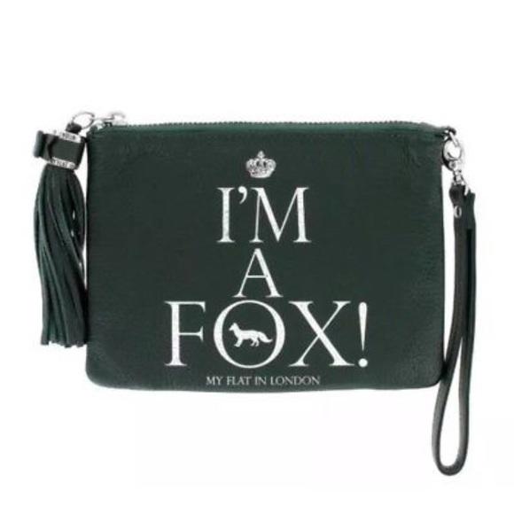 My Flat in London Handbags - ⭐️ MFIL Hunter Green Tassel Wristlet